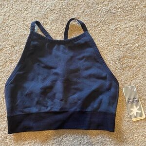 NWT Blue High Neck Sport Bra